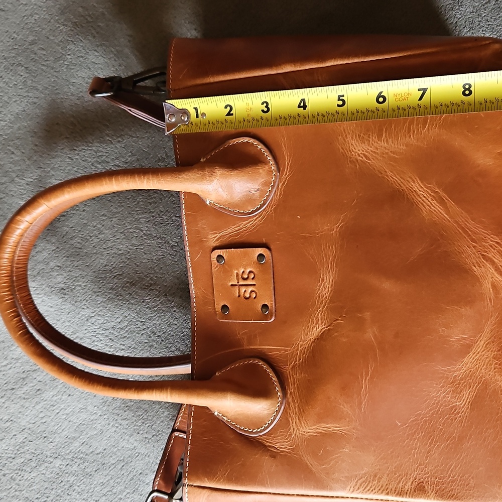 STS Ranchwear Women's Brown Leather Tote - Picture 6 of 8